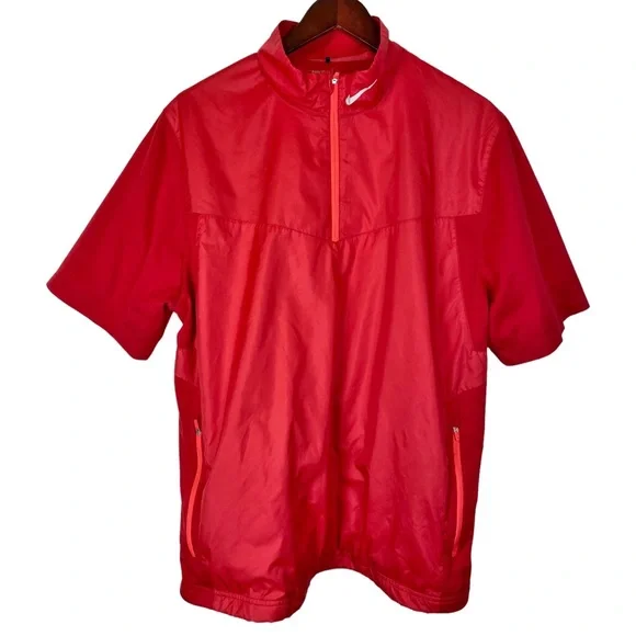 Nike Jackets Coats Nike Golf Red Zip Short Sleeve
